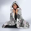 Kitten Cat Pattern Print Hooded Blanket-grizzshop