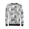 Kitten Cat Pattern Print Women Crewneck Sweatshirt-grizzshop