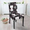 Kitten Floral Cat Pattern Print Chair Cover-grizzshop