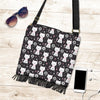 Kitten Floral Cat Pattern Print Crossbody Bags-grizzshop