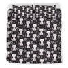 Kitten Floral Cat Pattern Print Duvet Cover Bedding Set-grizzshop