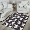 Kitten Floral Cat Pattern Print Floor Mat-grizzshop