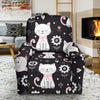 Kitten Floral Cat Pattern Print Recliner Cover-grizzshop