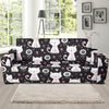 Kitten Floral Cat Pattern Print Sofa Covers-grizzshop