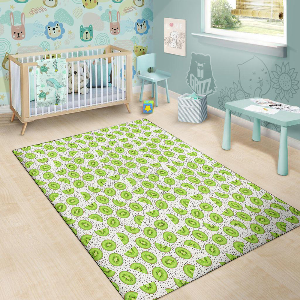 Kiwi Cute Print Pattern Floor Mat-grizzshop