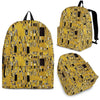 Klimt Gold Print Pattern Backpack-grizzshop