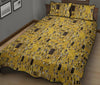 Klimt Gold Print Pattern Bed Set Quilt-grizzshop