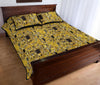 Klimt Gold Print Pattern Bed Set Quilt-grizzshop