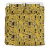 Klimt Gold Print Pattern Duvet Cover Bedding Set-grizzshop