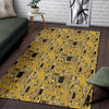 Klimt Gold Print Pattern Floor Mat-grizzshop