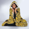 Klimt Gold Print Pattern Hooded Blanket-grizzshop