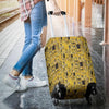 Klimt Gold Print Pattern Luggage Cover Protector-grizzshop