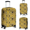 Klimt Gold Print Pattern Luggage Cover Protector-grizzshop