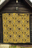 Klimt Gold Print Pattern Quilt-grizzshop