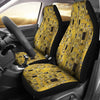 Klimt Gold Print Pattern Universal Fit Car Seat Covers-grizzshop