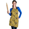 Klimt Gold Print Pattern Women's Apron-grizzshop