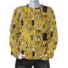 Klimt Gold Print Pattern Women's Sweatshirt-grizzshop