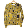 Klimt Gold Print Pattern Women's Sweatshirt-grizzshop