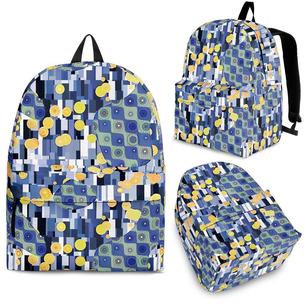 Klimt Pattern Print Backpack-grizzshop