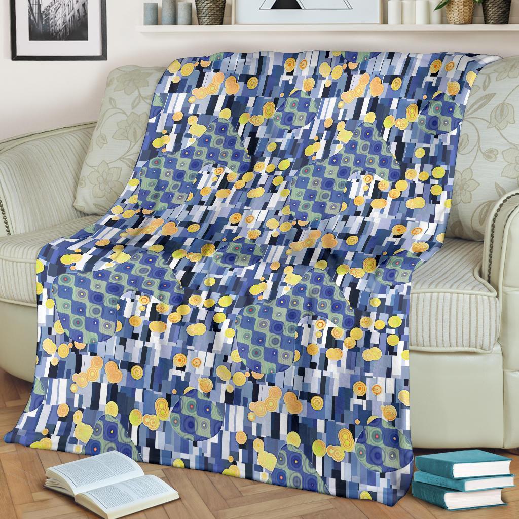 Klimt Pattern Print Blanket-grizzshop