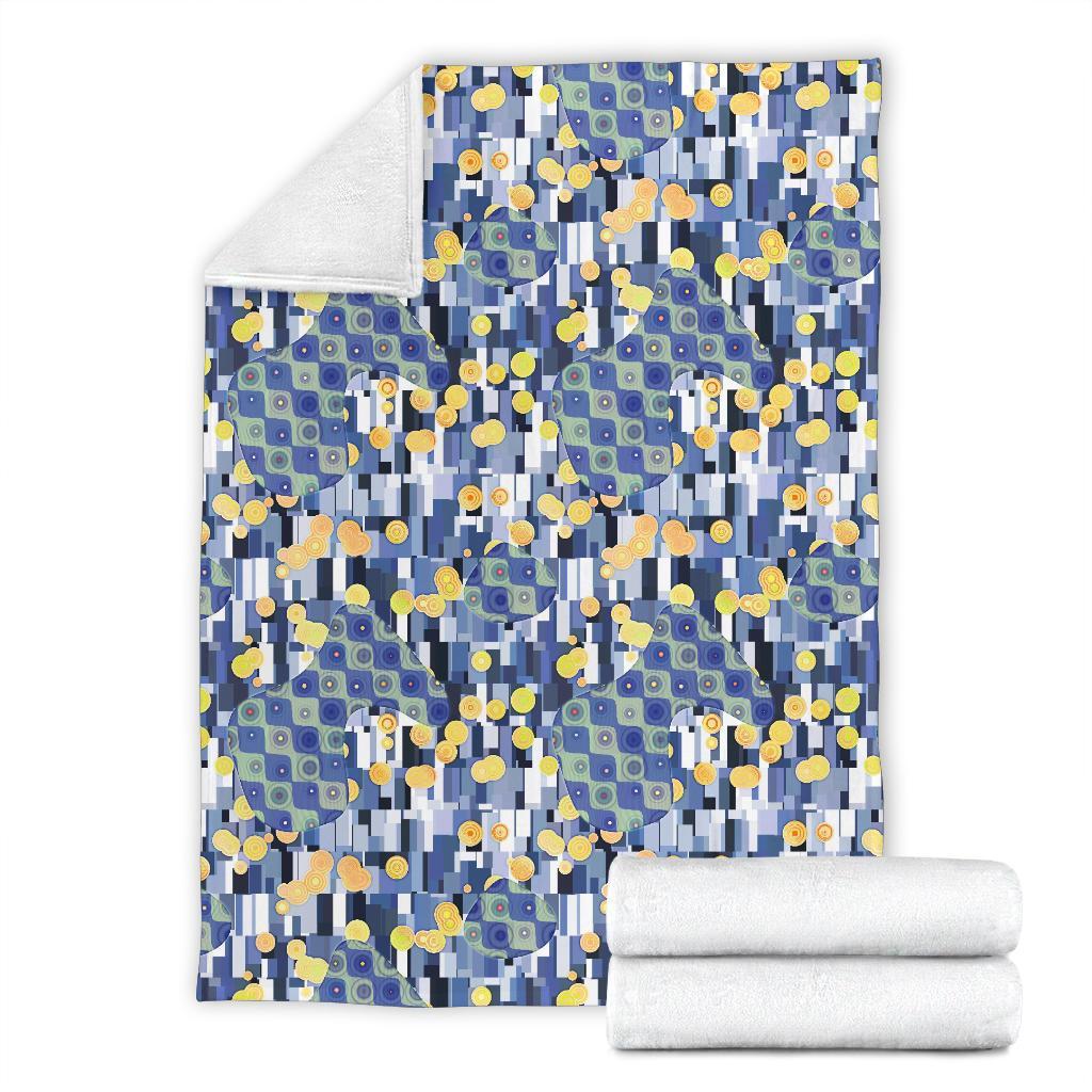 Klimt Pattern Print Blanket-grizzshop