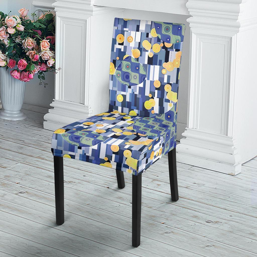 Klimt Pattern Print Chair Cover-grizzshop