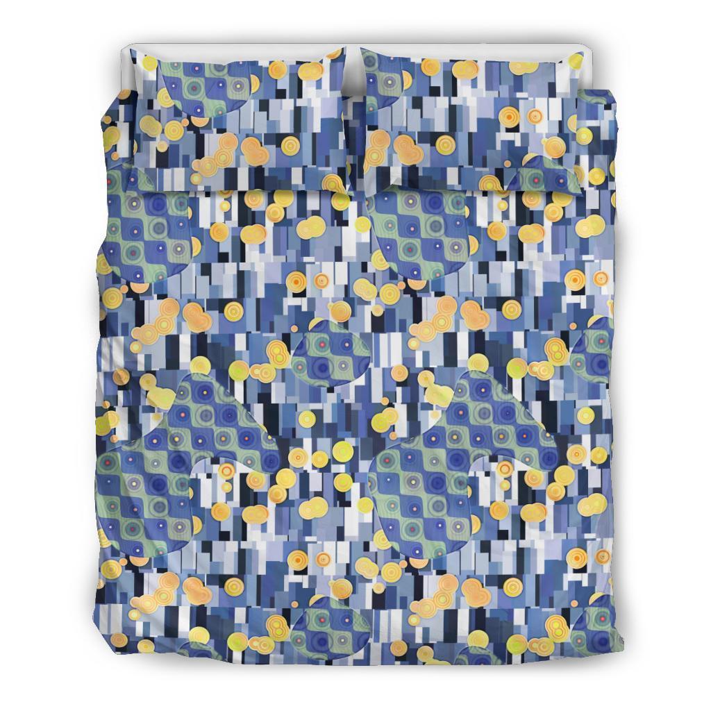 Klimt Pattern Print Duvet Cover Bedding Set-grizzshop