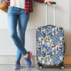 Klimt Pattern Print Luggage Cover Protector-grizzshop