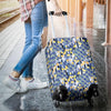 Klimt Pattern Print Luggage Cover Protector-grizzshop