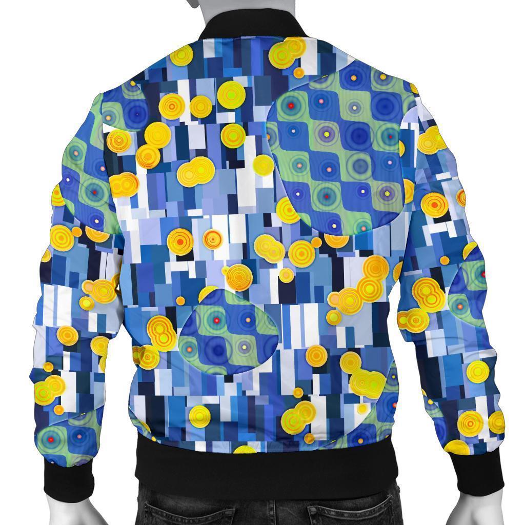 Klimt Pattern Print Men's Bomber Jacket-grizzshop