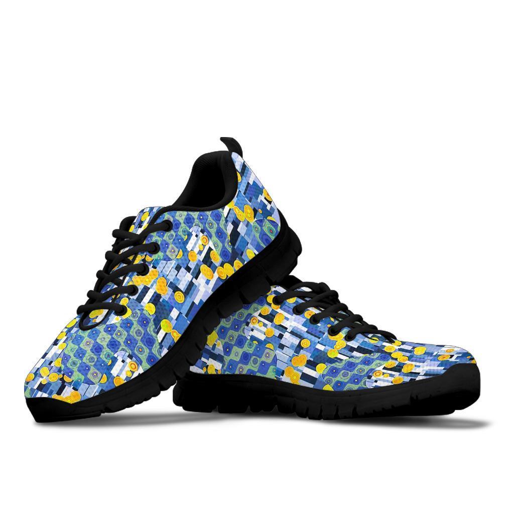 Klimt Pattern Print Sneaker Shoes For Men Women-grizzshop