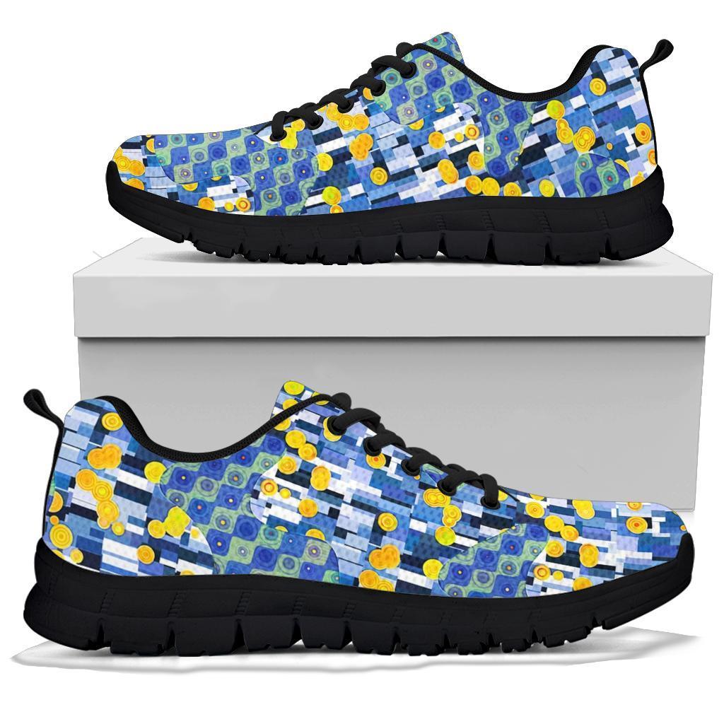 Klimt Pattern Print Sneaker Shoes For Men Women-grizzshop