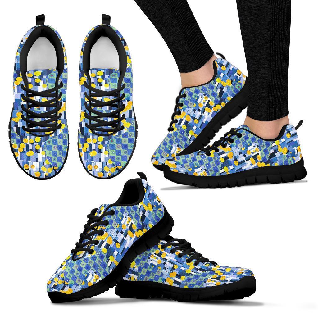 Klimt Pattern Print Sneaker Shoes For Men Women-grizzshop