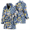 Klimt Pattern Print Women Long Robe-grizzshop