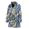 Klimt Pattern Print Women Long Robe-grizzshop