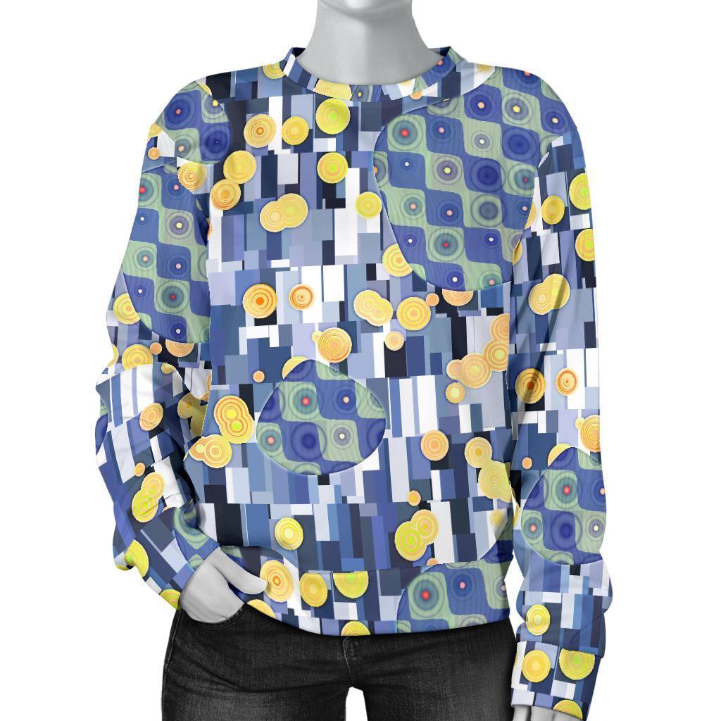 Klimt Pattern Print Women's Sweatshirt-grizzshop