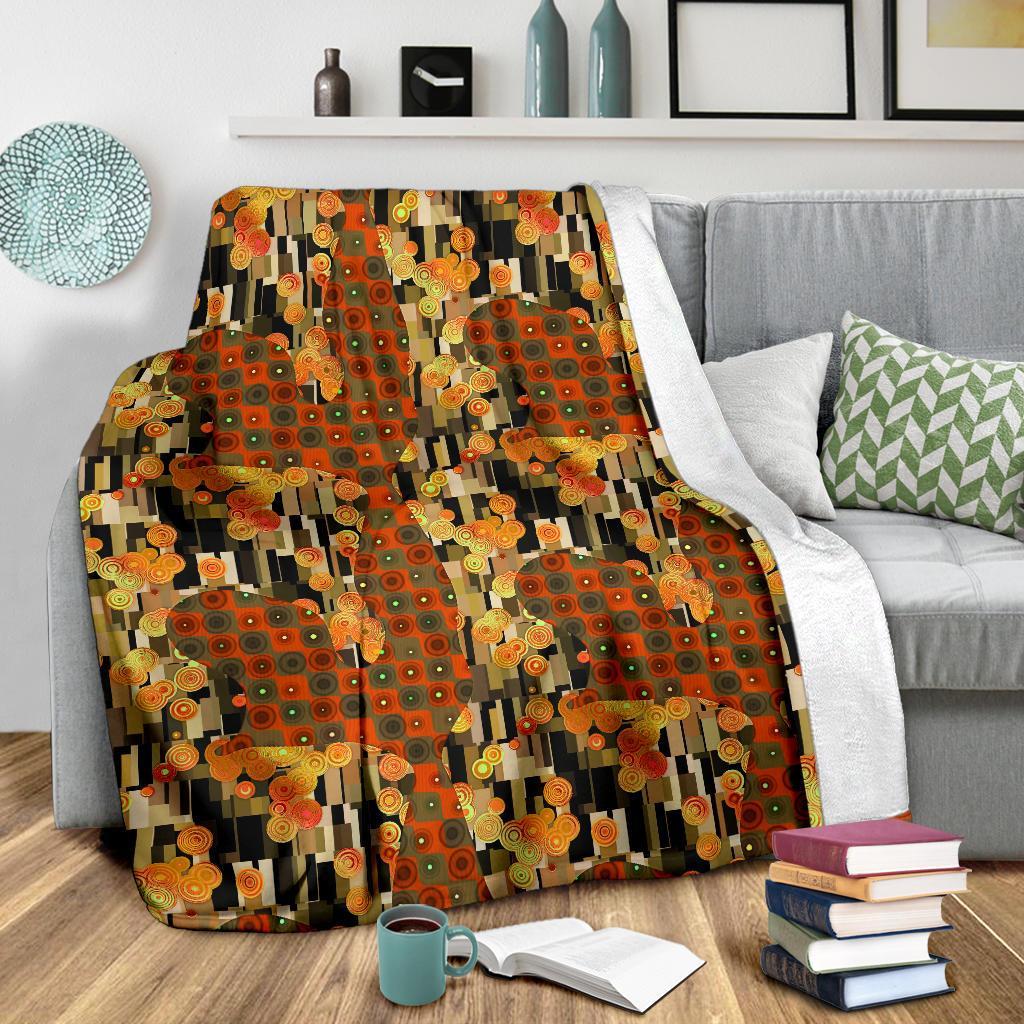 Klimt Print Pattern Blanket-grizzshop