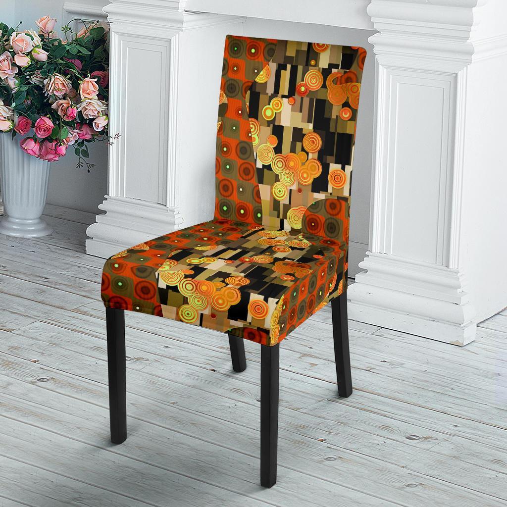 Klimt Print Pattern Chair Cover-grizzshop