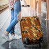 Klimt Print Pattern Luggage Cover Protector-grizzshop