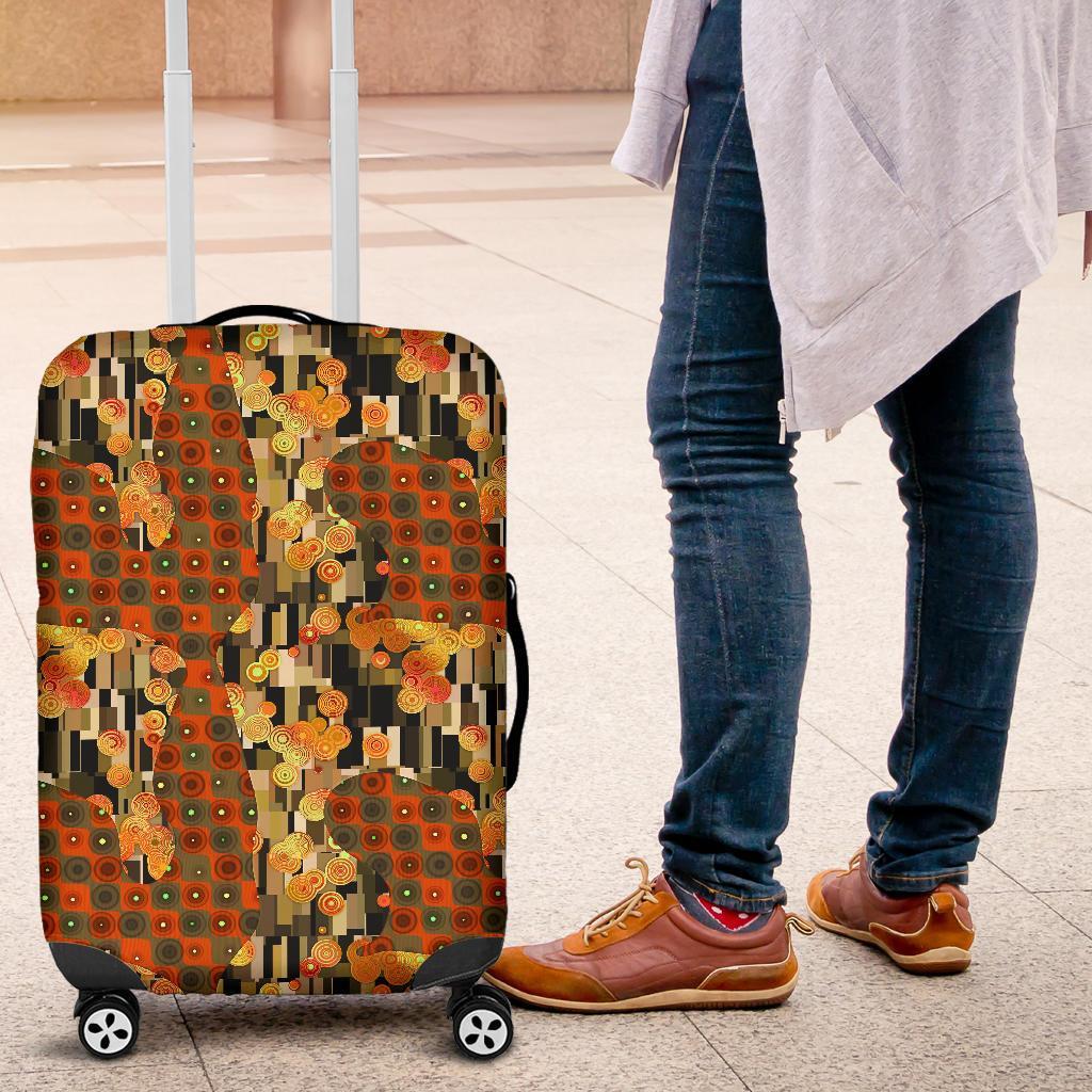 Klimt Print Pattern Luggage Cover Protector-grizzshop