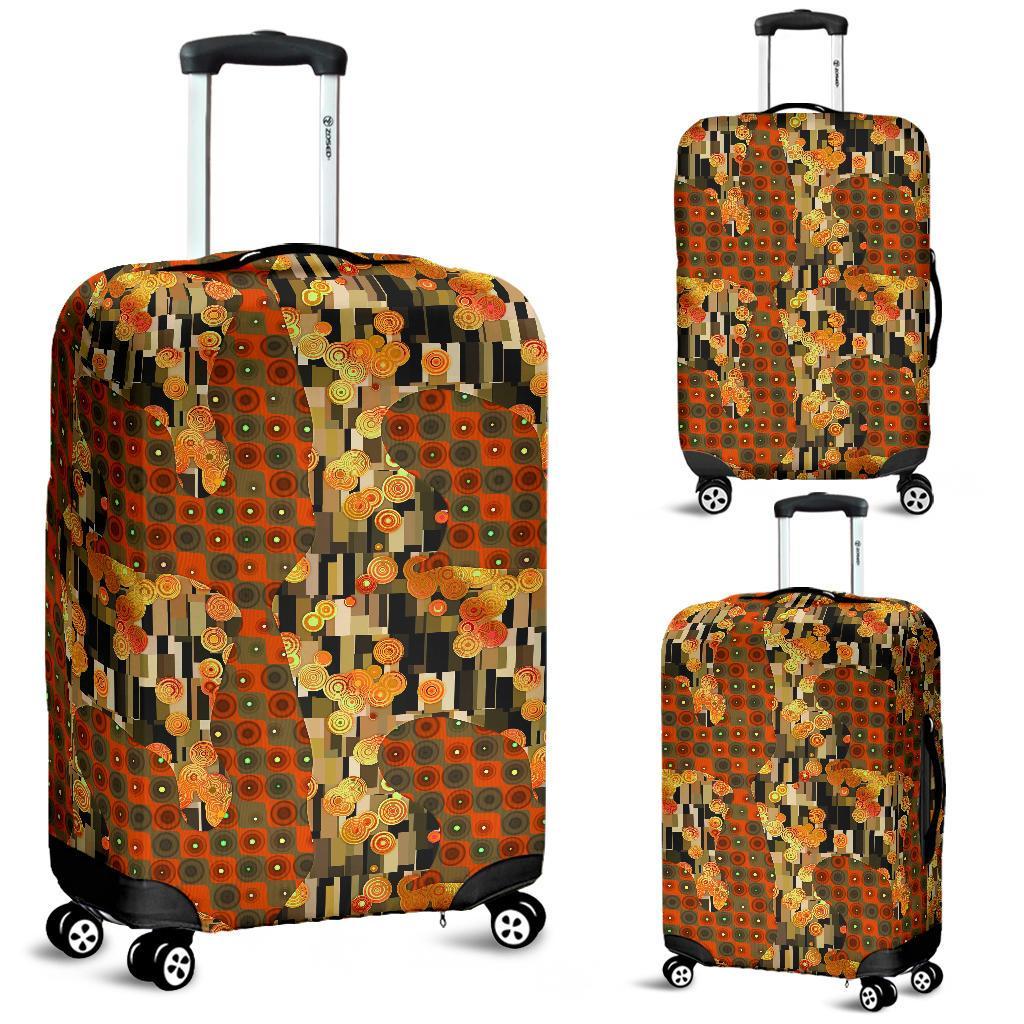 Klimt Print Pattern Luggage Cover Protector-grizzshop