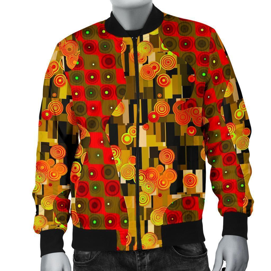 Klimt Print Pattern Men's Bomber Jacket-grizzshop