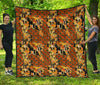 Klimt Print Pattern Quilt-grizzshop