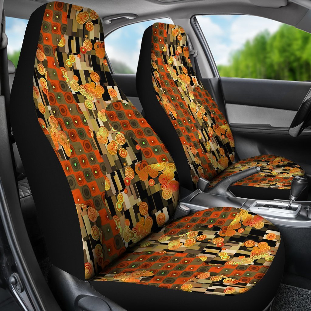 Klimt Print Pattern Universal Fit Car Seat Covers-grizzshop