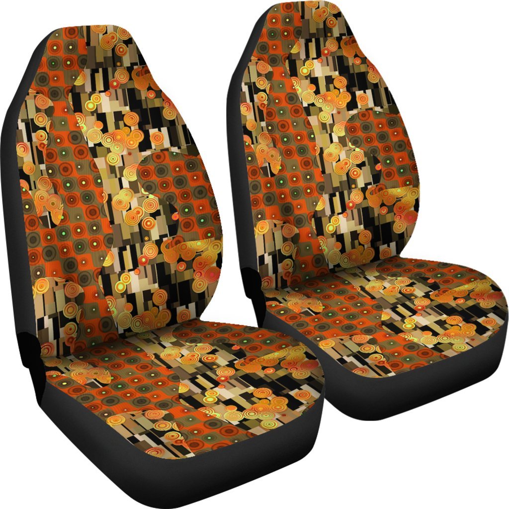 Klimt Print Pattern Universal Fit Car Seat Covers-grizzshop