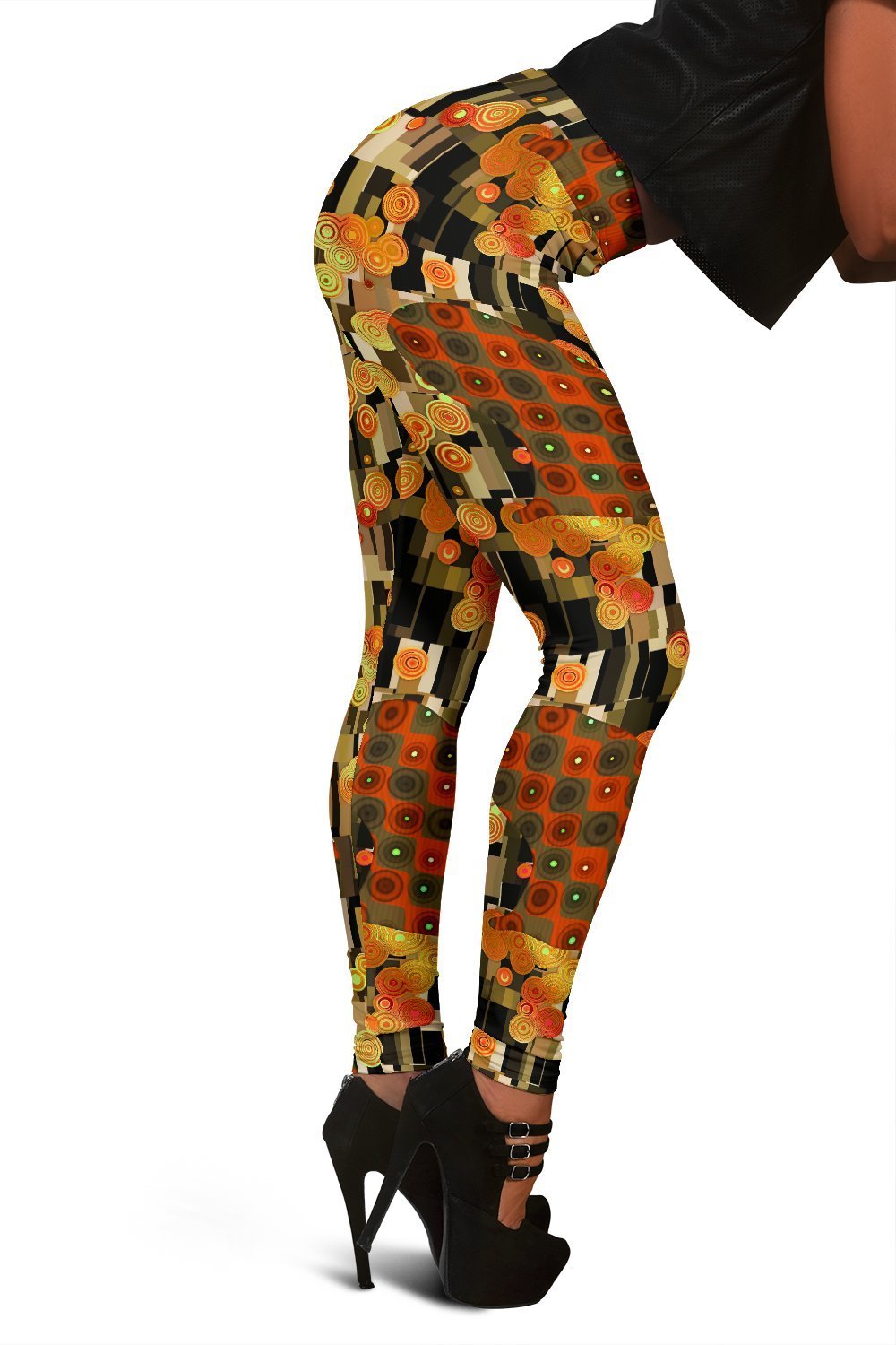 Klimt Print Pattern Women Leggings-grizzshop