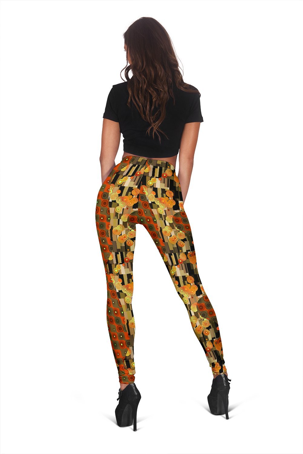 Klimt Print Pattern Women Leggings-grizzshop