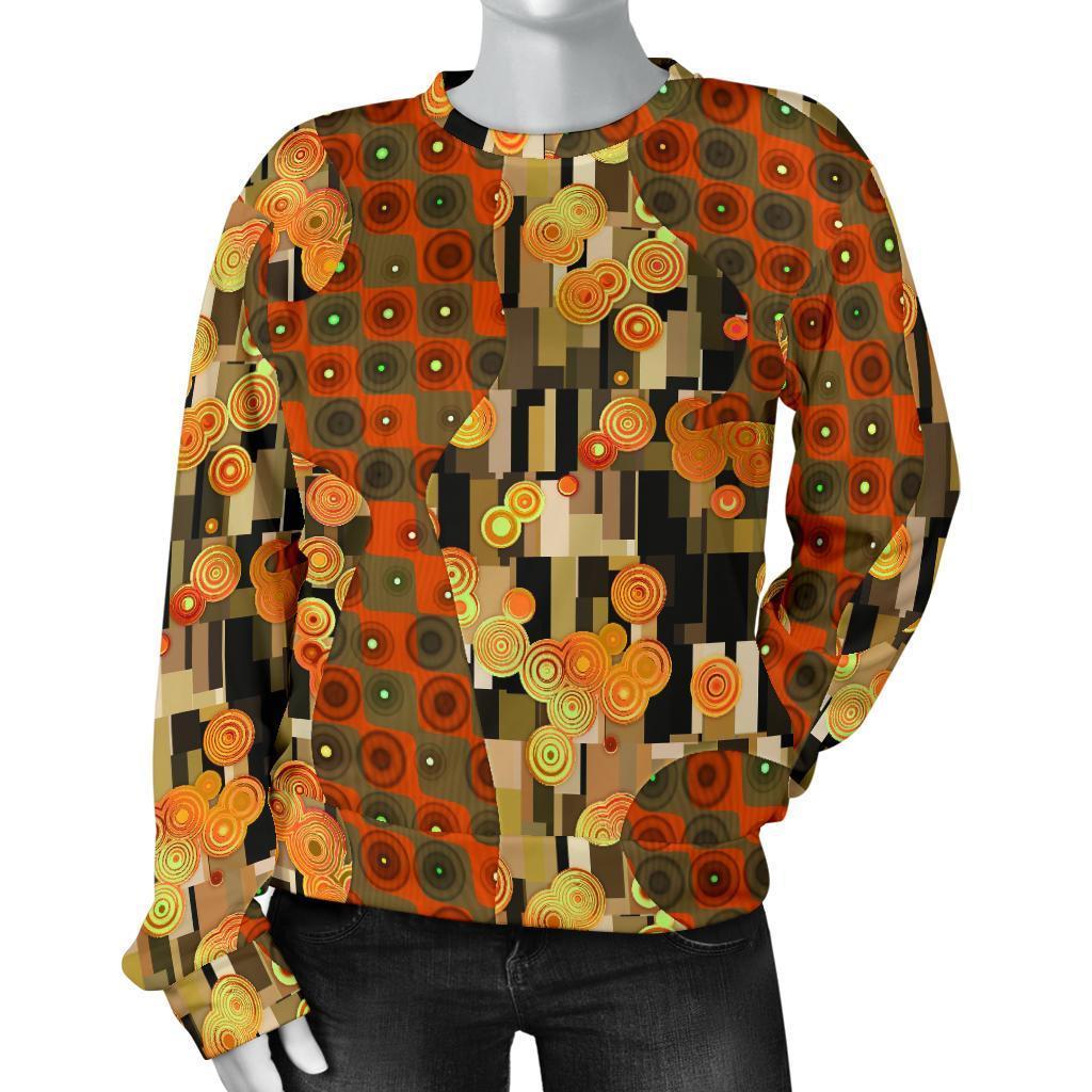 Klimt Print Pattern Women's Sweatshirt-grizzshop