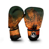 Knight Fight With Dragon Print Boxing Gloves-grizzshop