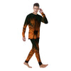 Knight Fight With Dragon Print Men's Pajamas-grizzshop